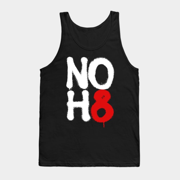 NO H8 (no hate) Tank Top by ROBZILLA